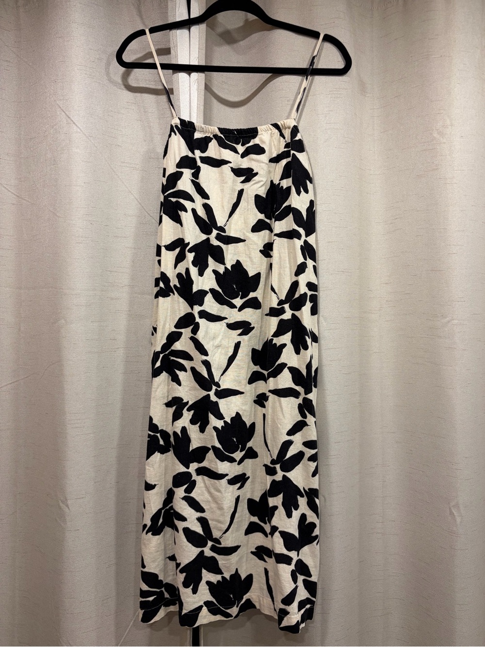 A New Day White & Black Floral Slip Dress